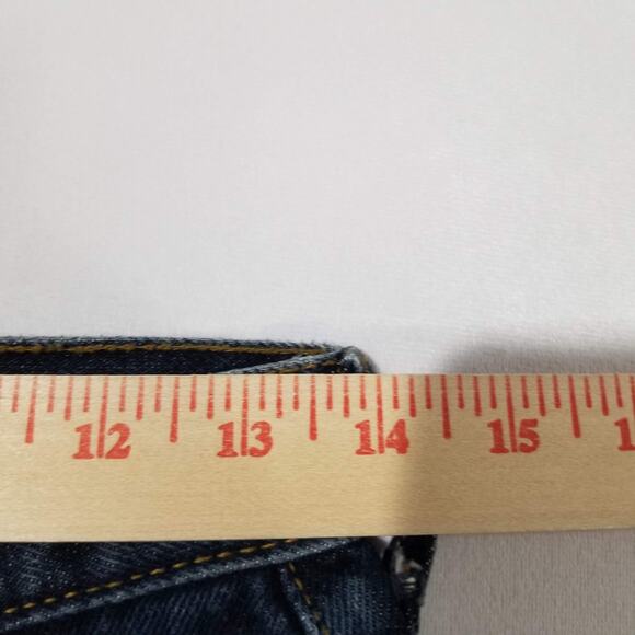 Vintage Guess Jeans Womens 31 Blue Denim High Rise Tapered Leg Made in USA 26050 - Picture 6 of 9